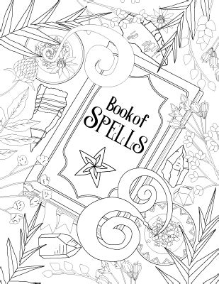 Fascinating witchcraft coloring book